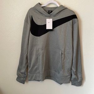 -Mens Nike Gray Swoosh  Hoodie NWT
